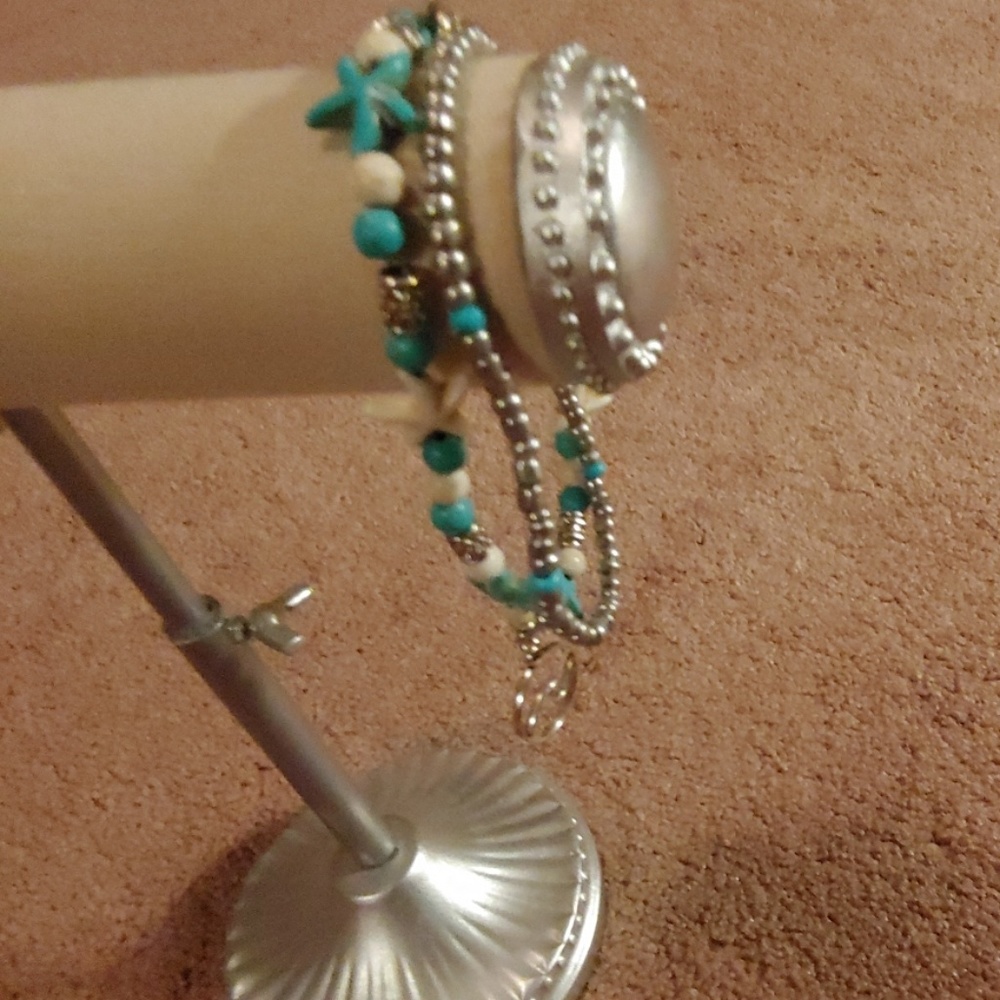 Anklet.  Starfish  Double band